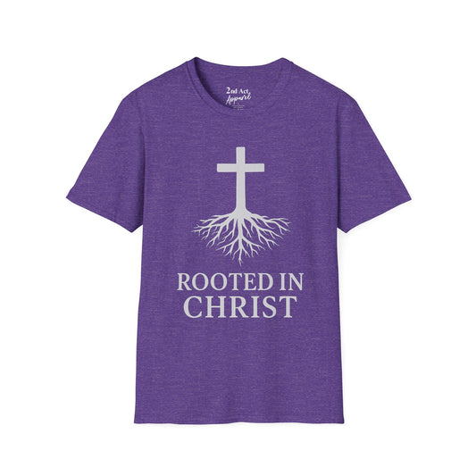 Rooted in Christ Unisex T-Shirt | Faith Apparel, Christian Gift, Inspirational Clothing, Religious Tee, Casual Wear